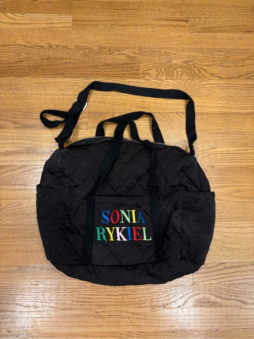 Sonia Rykiel Shoulder Duffel Bag with Rainbow Letters